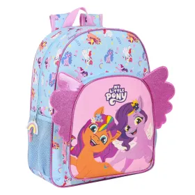 Kooliseljakott My Little Pony Wild & free Sinine Roosa 33 x 42 x 14 cm